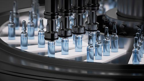 Glass ampoule compliant with pharmaceutical standard ISO 15378